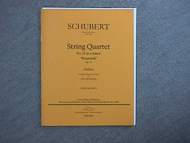 String Quartet No13 Rosamunde